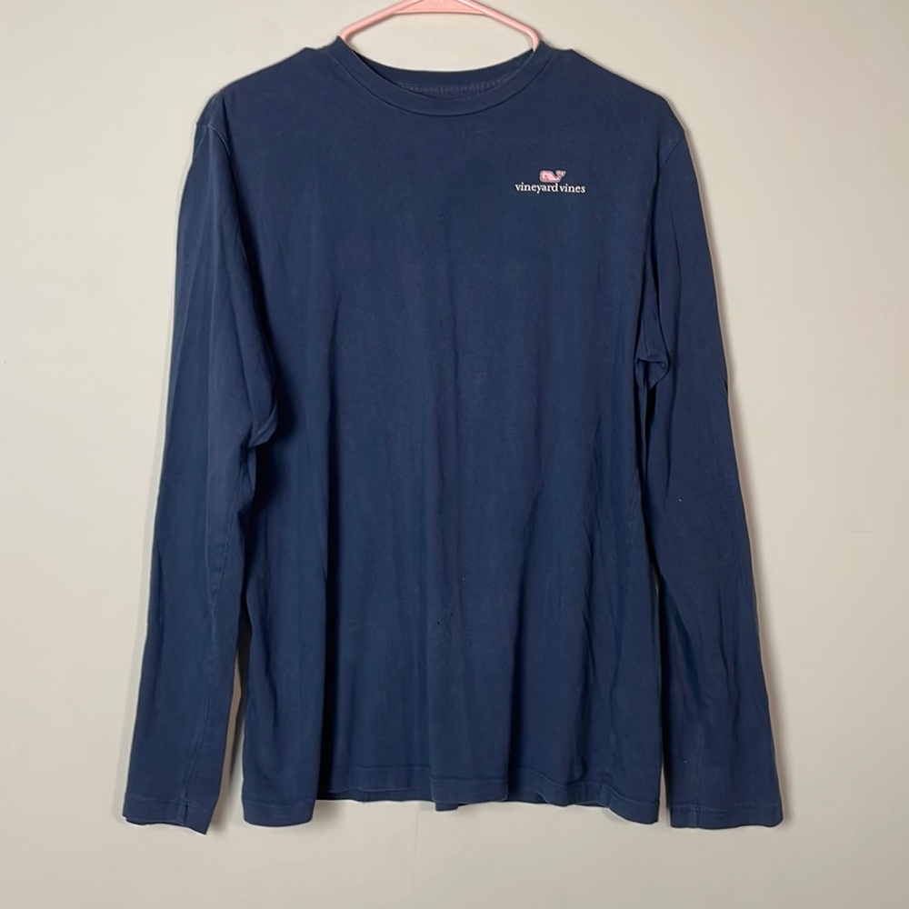 Boys size XL vineyard vines long sleeve there is a tiny whole at bottom of shirt